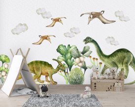 Nálepka na stenu s dinosaurami z Jurského sveta