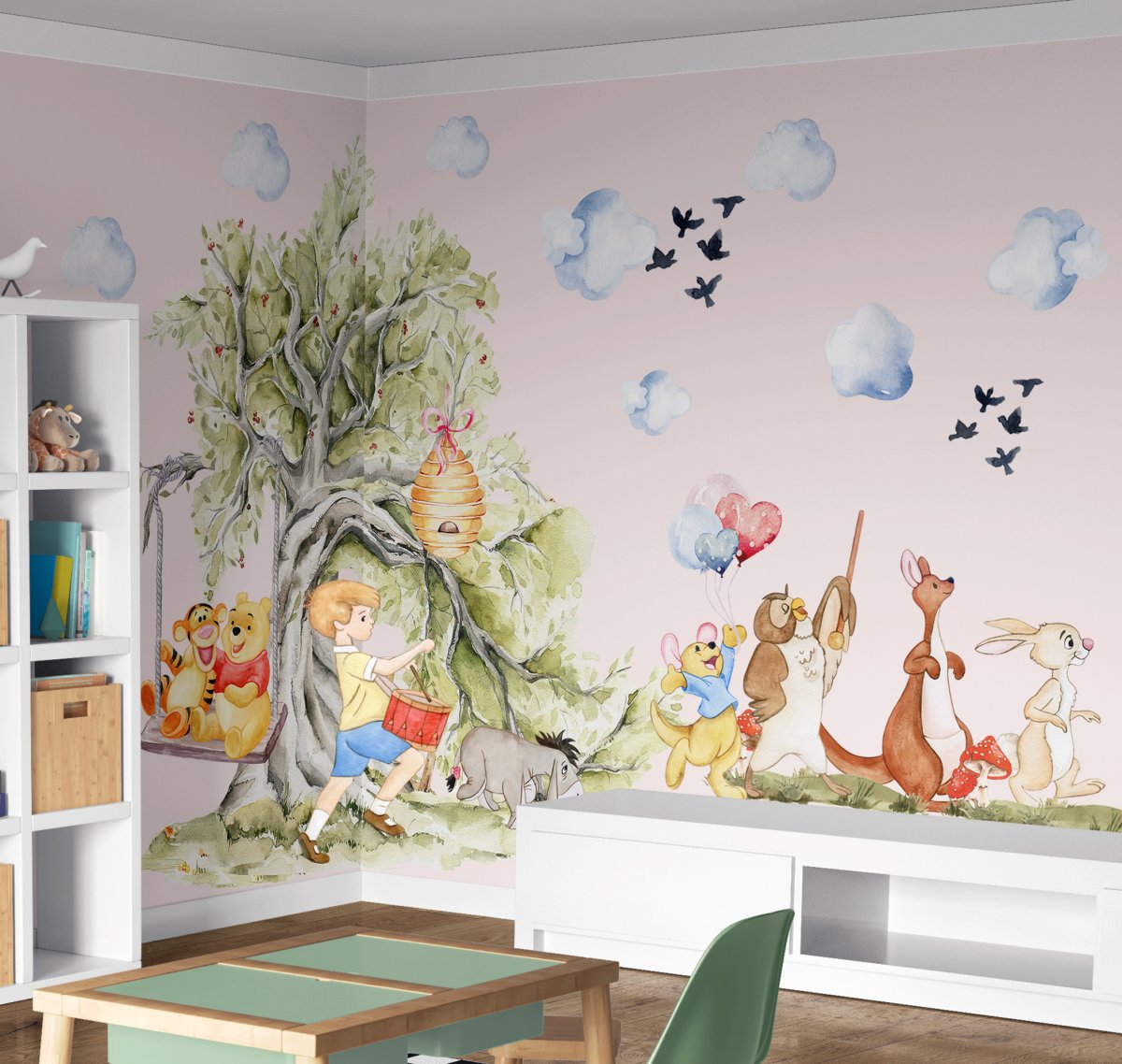 Giant Winnie the Pooh Wall Decal for kids, Winnie the Pooh for Nursery