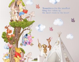 Winnie the pooh Wall Decal Nursery Decor, Winnie Wall Stickers, Winnie and his friends